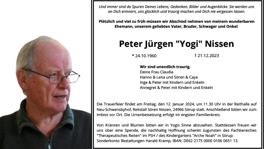 Peter Jürgen Nissen traueranzeige